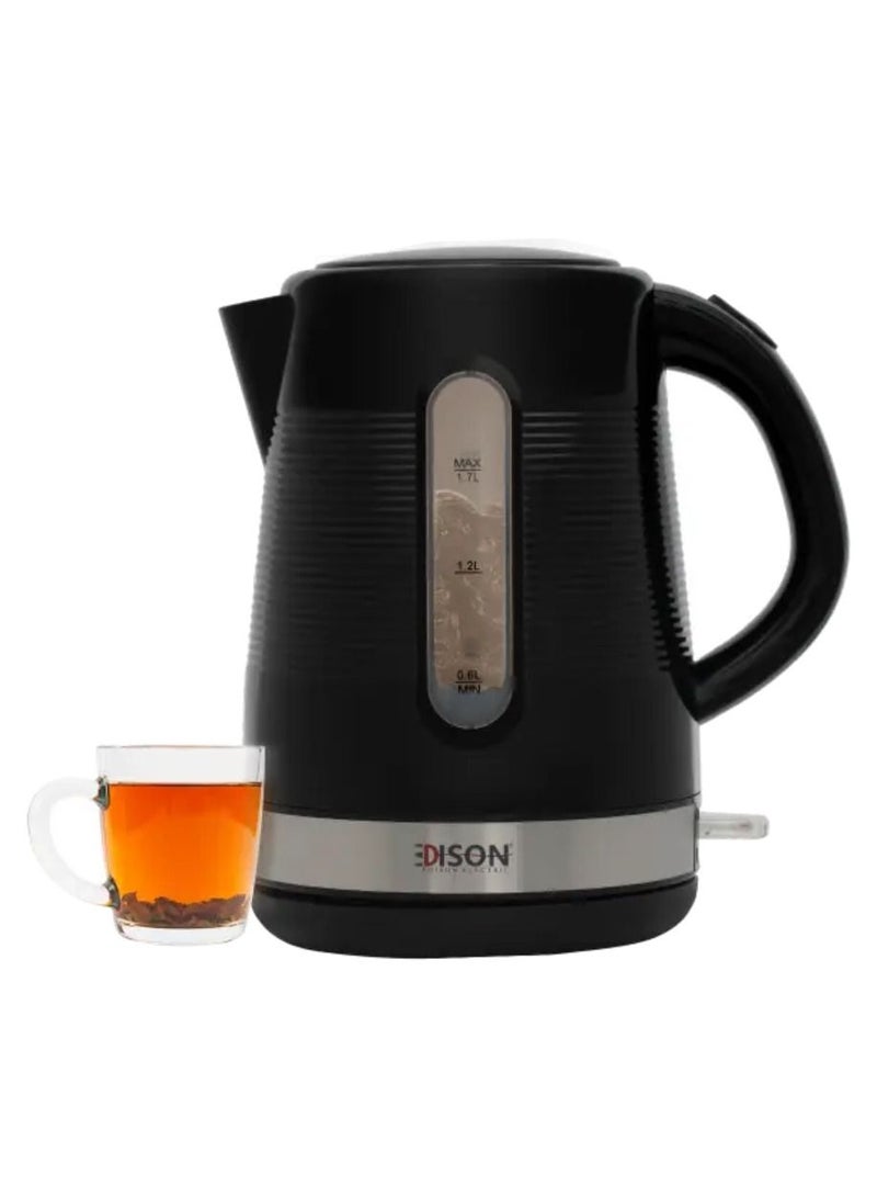 Electric Kettle Black 1.7L 2200W