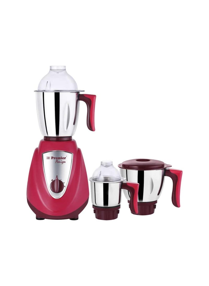 Premier Amiga Mixer Grinder MG5142 750 Watts (Burgundy)