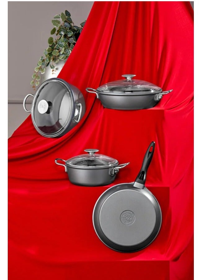 TِAC -Corvina 7Pcs Cast Cookware Set- Made in Turkey