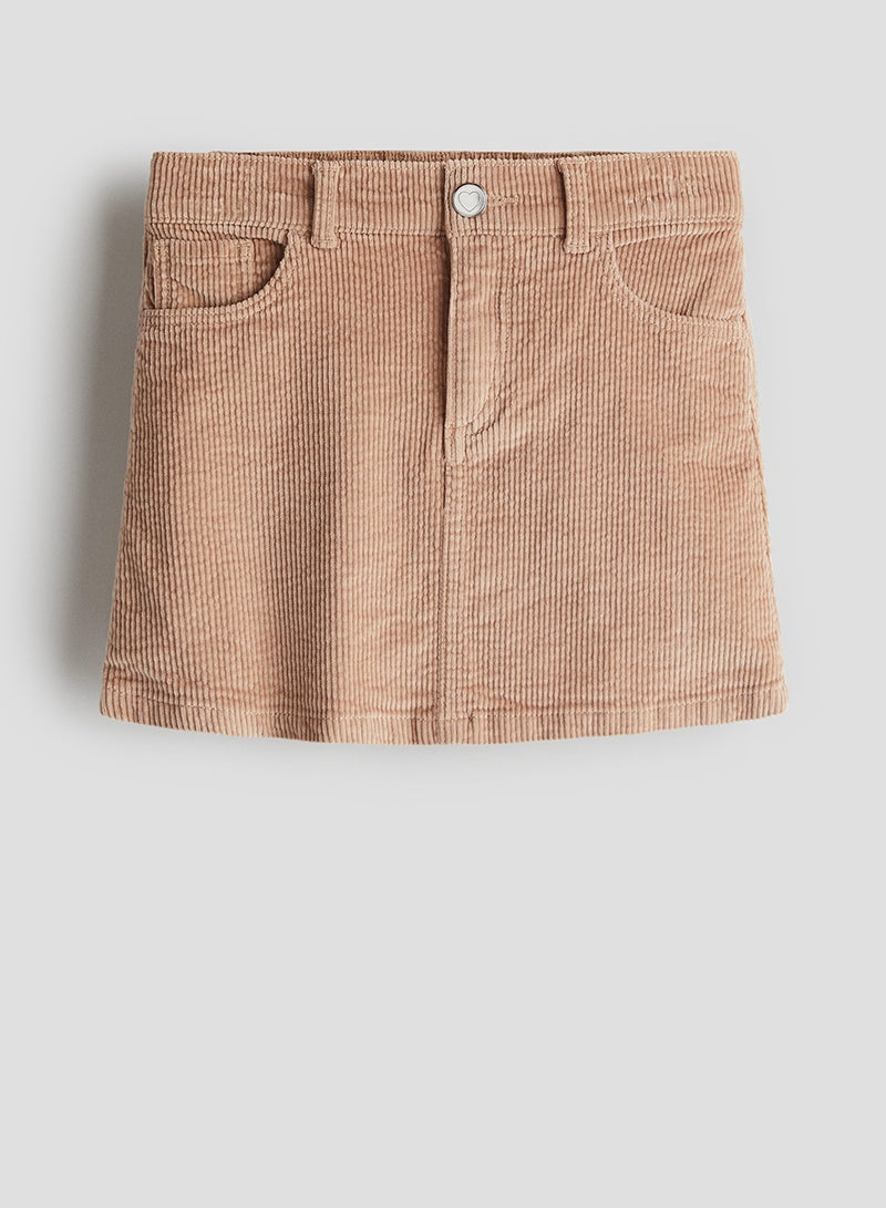 Cotton Corduroy Skirt