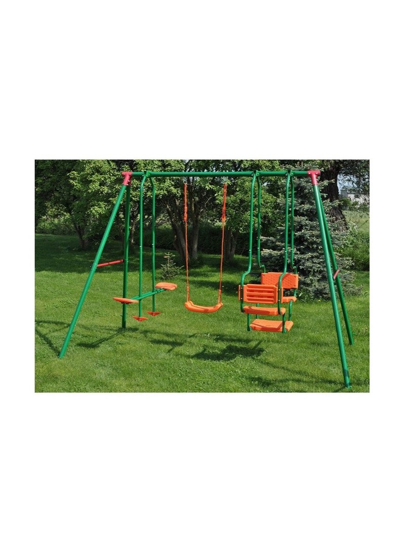 Outdoor Steel Multi Swing Set