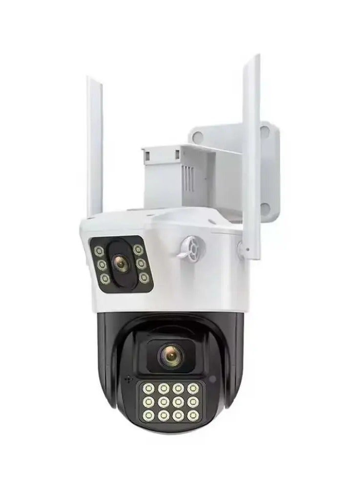 4MP Outdoor PTZ Camera WIFI with Dual Screen Color Night Vision 2K Wireless Security IP Camera Support Human Detection