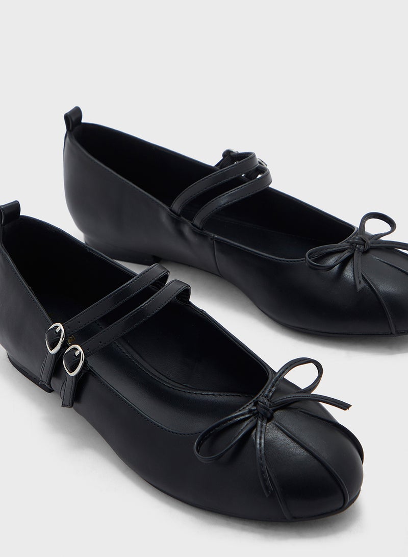 Mary Jane Double Strap Flat Shoe