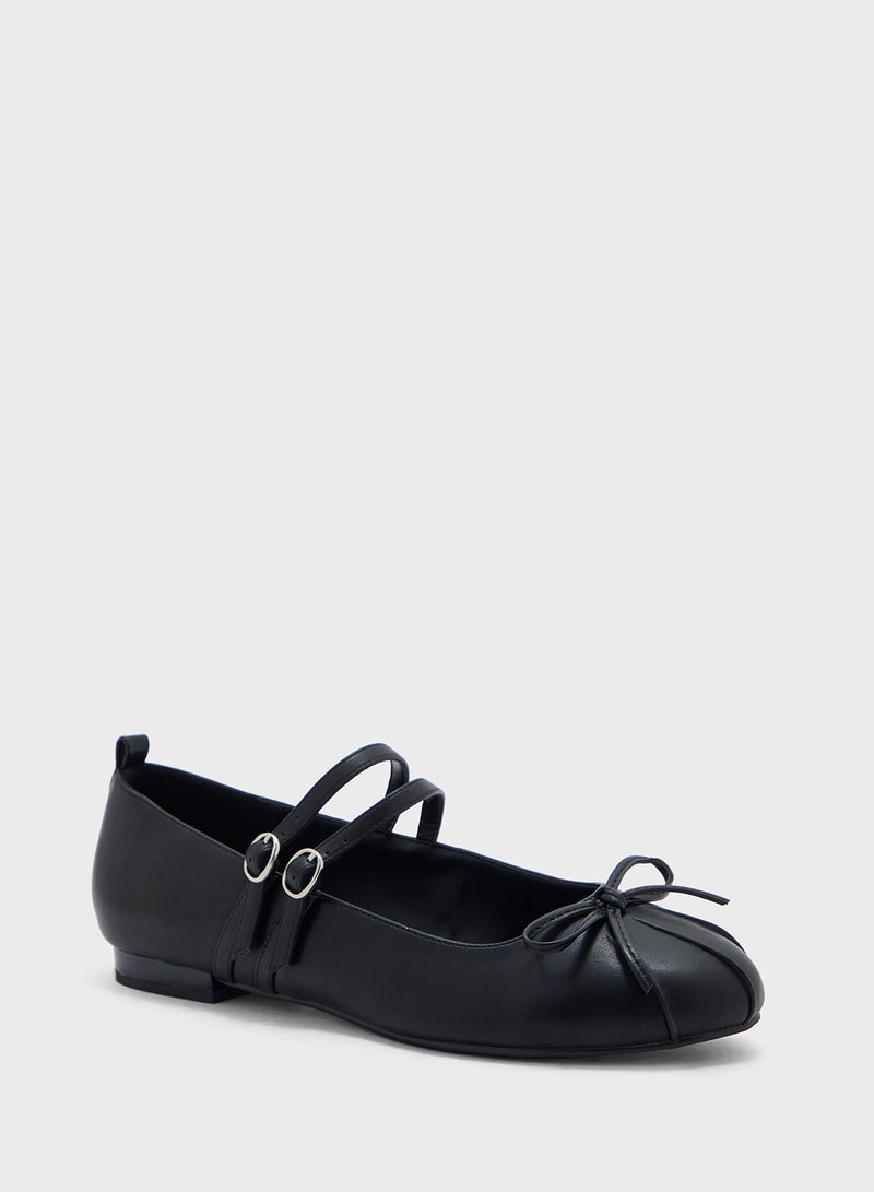 Mary Jane Double Strap Flat Shoe