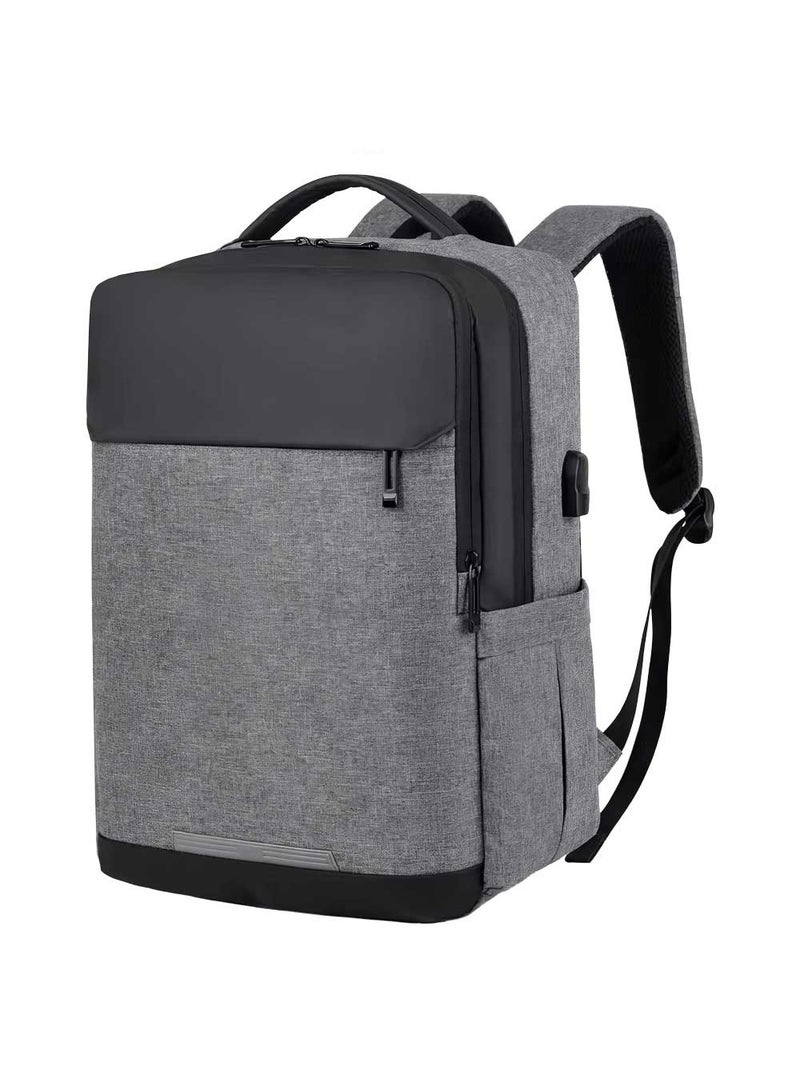 Waterproof Smart Backpack with USB Port & Expandable Pockets