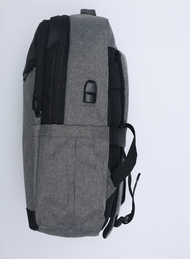 Waterproof Smart Backpack with USB Port & Expandable Pockets