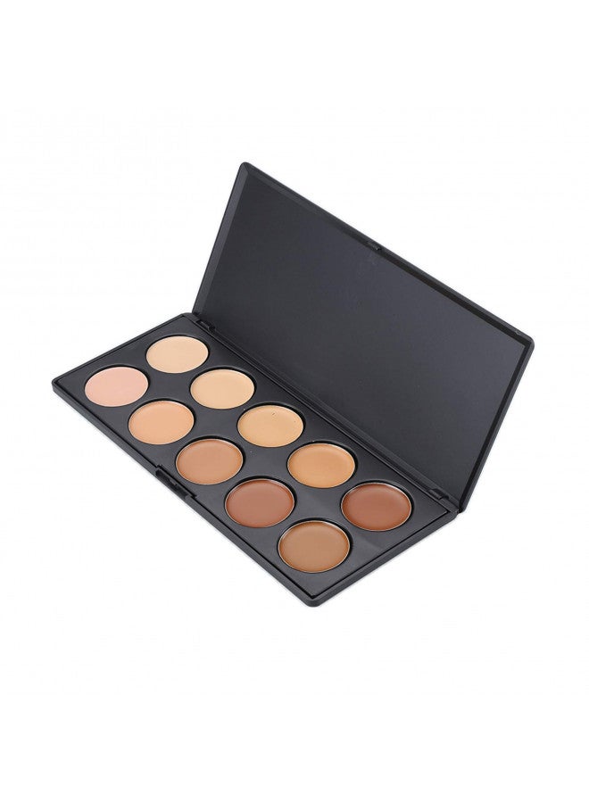 Vodisa 10 Colour Makeup Contour Palette-Cream Concealer Kit- Blemish Face Contouring Highlighter Palette- Sleek Cosmetics Professional Base Foundation Beauty Make up Cream Makeup Blemish Pallet