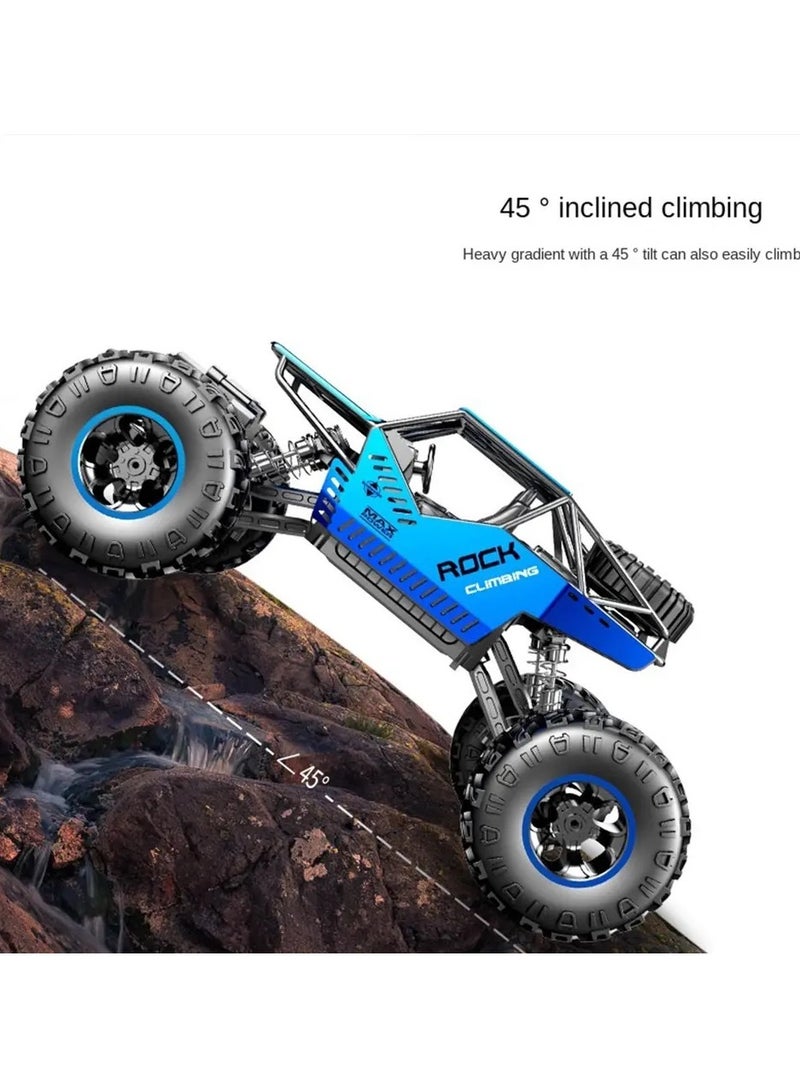 Rechargeable Rock Stunt RC Car, 4WD 2.4GHz Remote Control Truck with off Road Tires LED Lights RC Drift Cars for Kids