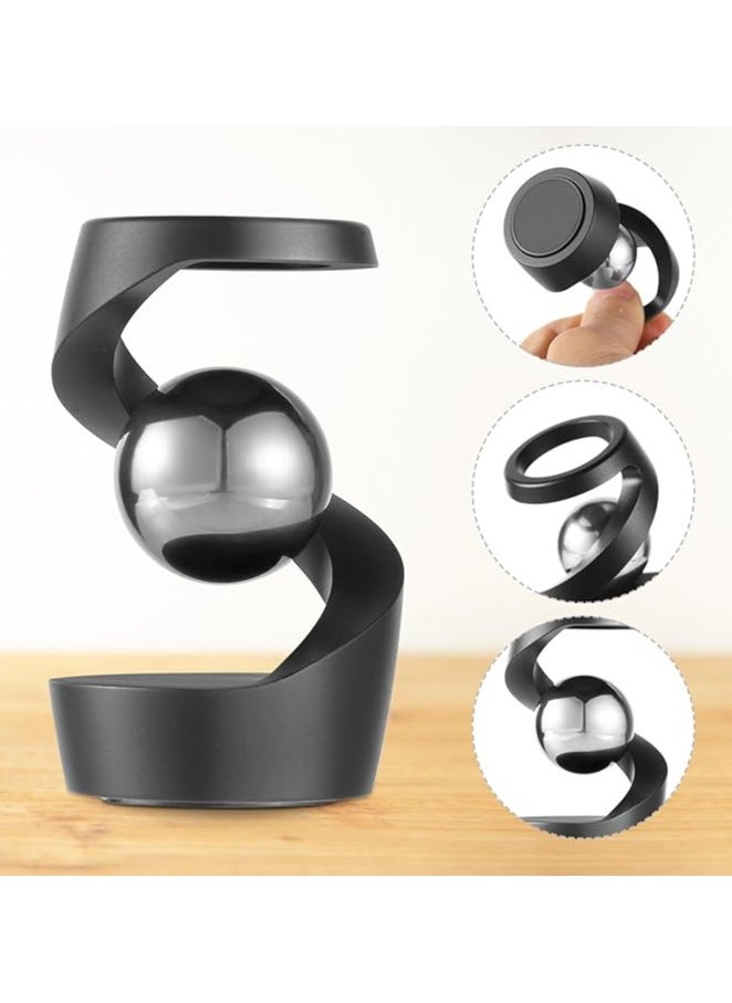 Gravity Defying Kinetic Desk Toy, Desktop Suspended Gyroscope, Executive Kinetic Spinning Desk Toys, Stress Relief Toys Adults for Desk Decor