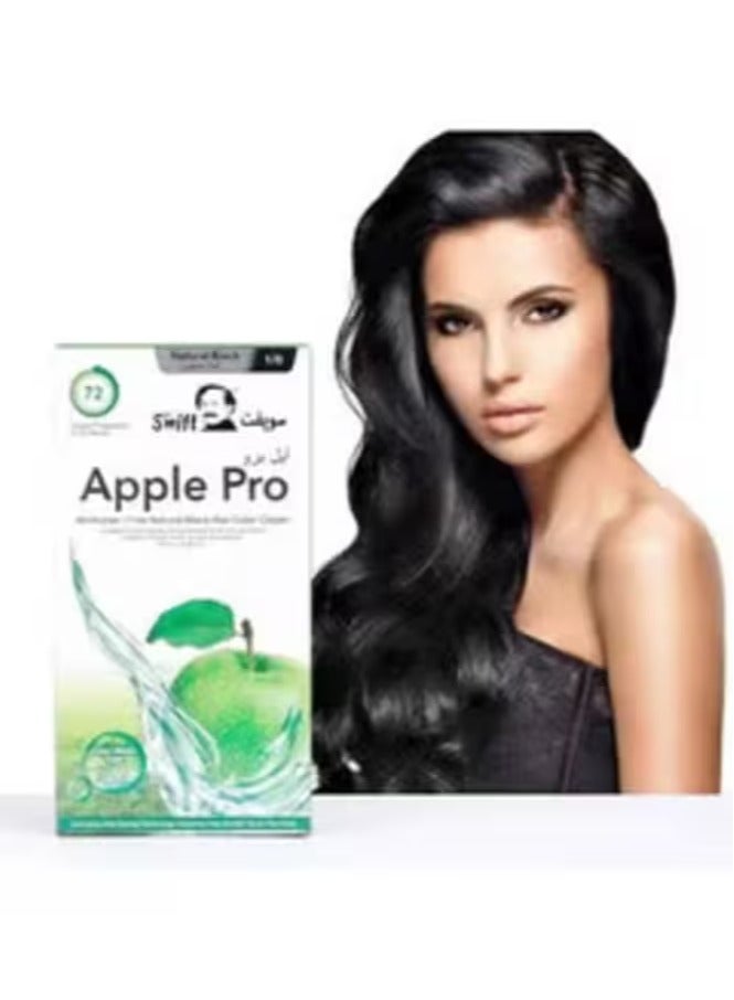 Apple Pro Ammonia free Hair Color No. 1 Natural Black 1000ml