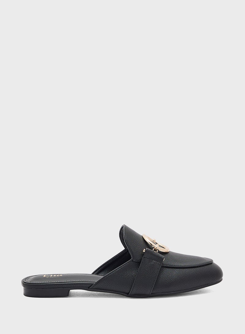 Oval Trim Detail Slip On Shoe