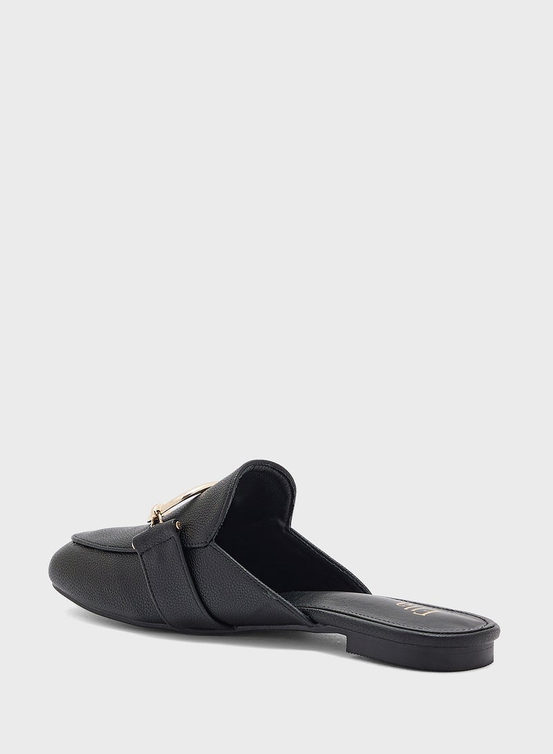 Oval Trim Detail Slip On Shoe