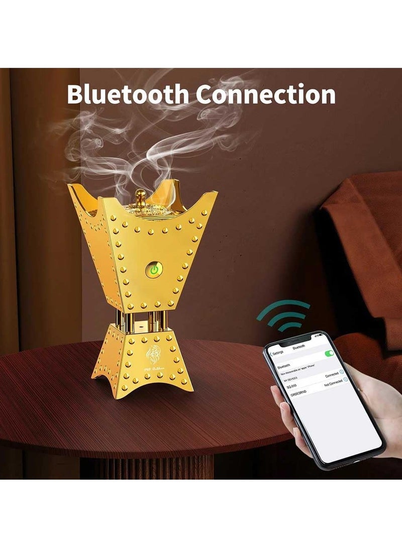 Bakhoor BoSidin Arabic Electric Metal Incense Oud Burner with Full Quran Muslim Speaker Remote and App Control–SQ-668