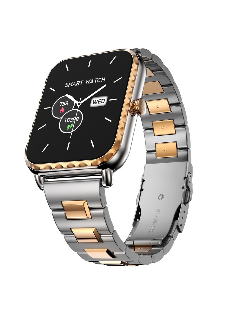 Fire-Boltt Jewel, Luxury Stainless Steel Smart Watch with a 1.85