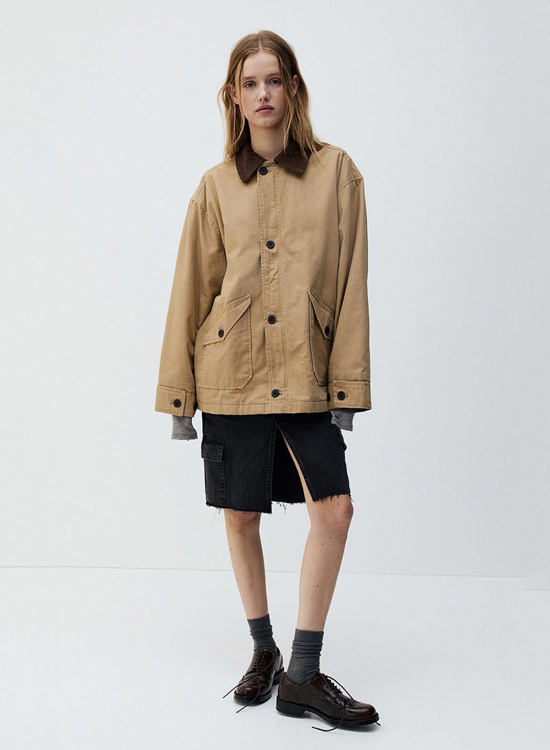 Oversized Canvas Jacket