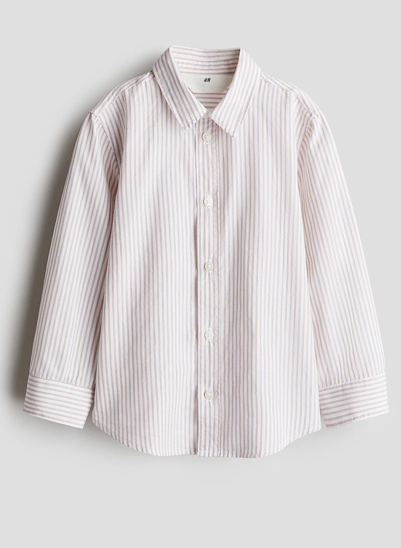 Long-Sleeved Cotton Shirt