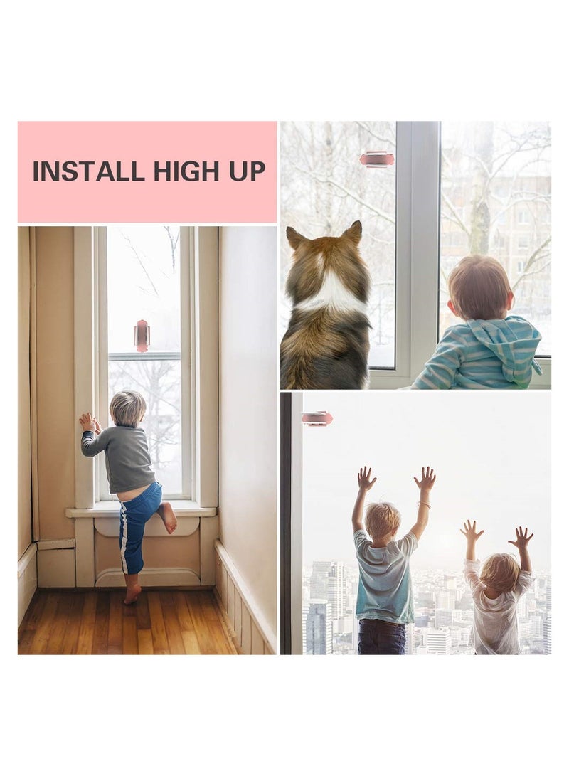 4 Piece Child Safety Lock Sliding Glass Door Child Lock Window Stopper Sliding Screen Sliding Window Lock Balcony Closet Door