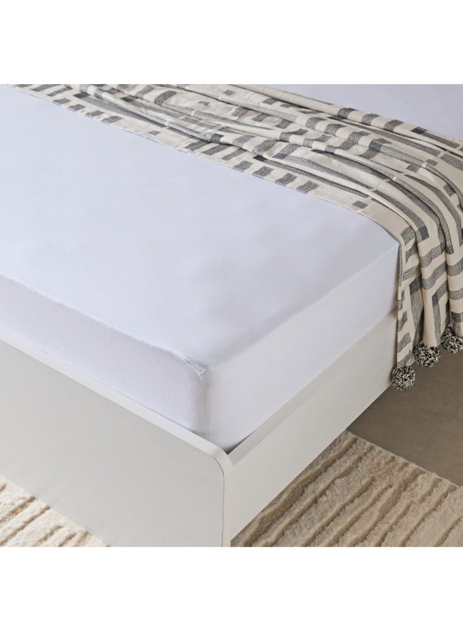 Essential Queen Cotton Olympic Fitted Sheet 160 X 200 X 36 Cm