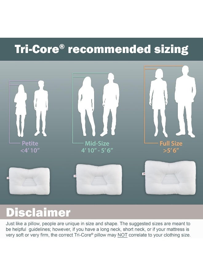 Tri-Core Orthopedic Pillow Full Size - Standard