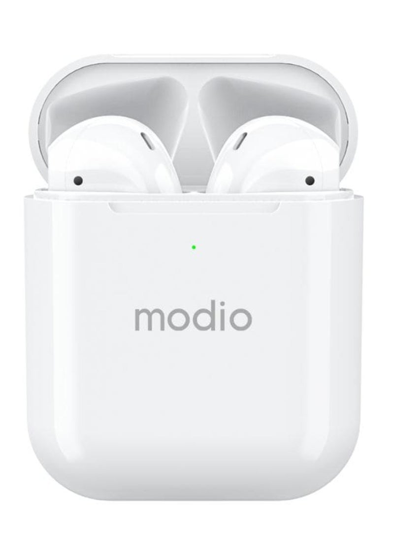 ME1 True Wireless Stereo Headset (White) with Complimentary Black Protective Case