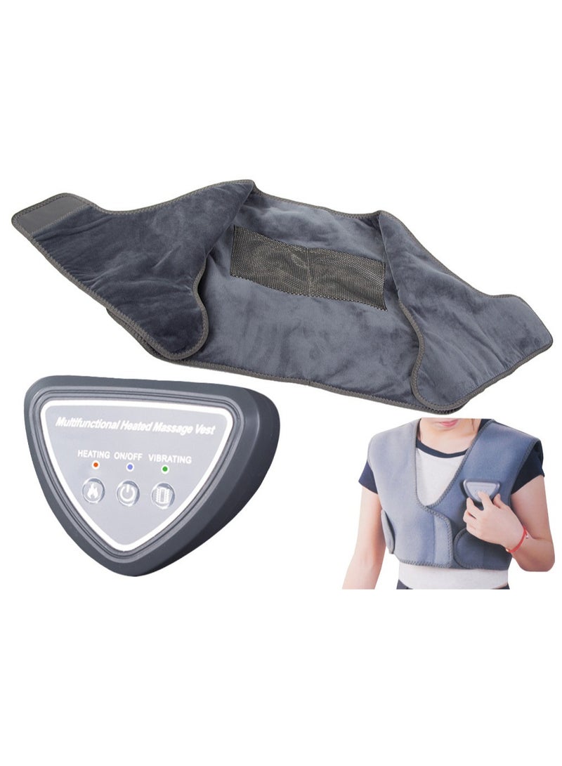 Electric Heating Waistcoat/Vest Wireless Back Massager, USB three massage modes