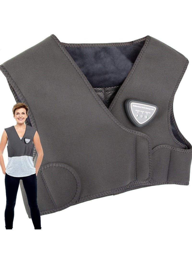 Electric Heating Waistcoat/Vest Wireless Back Massager, USB three massage modes