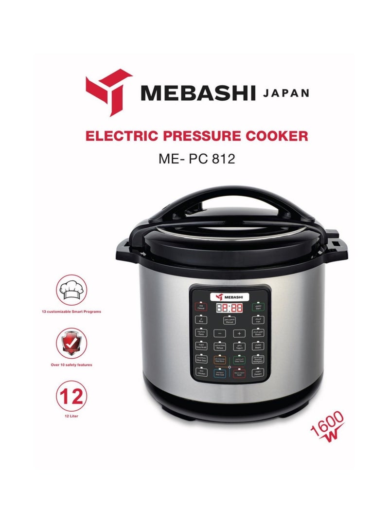 Electric Programmable Pressure Cooker 12 Ltr 1600W