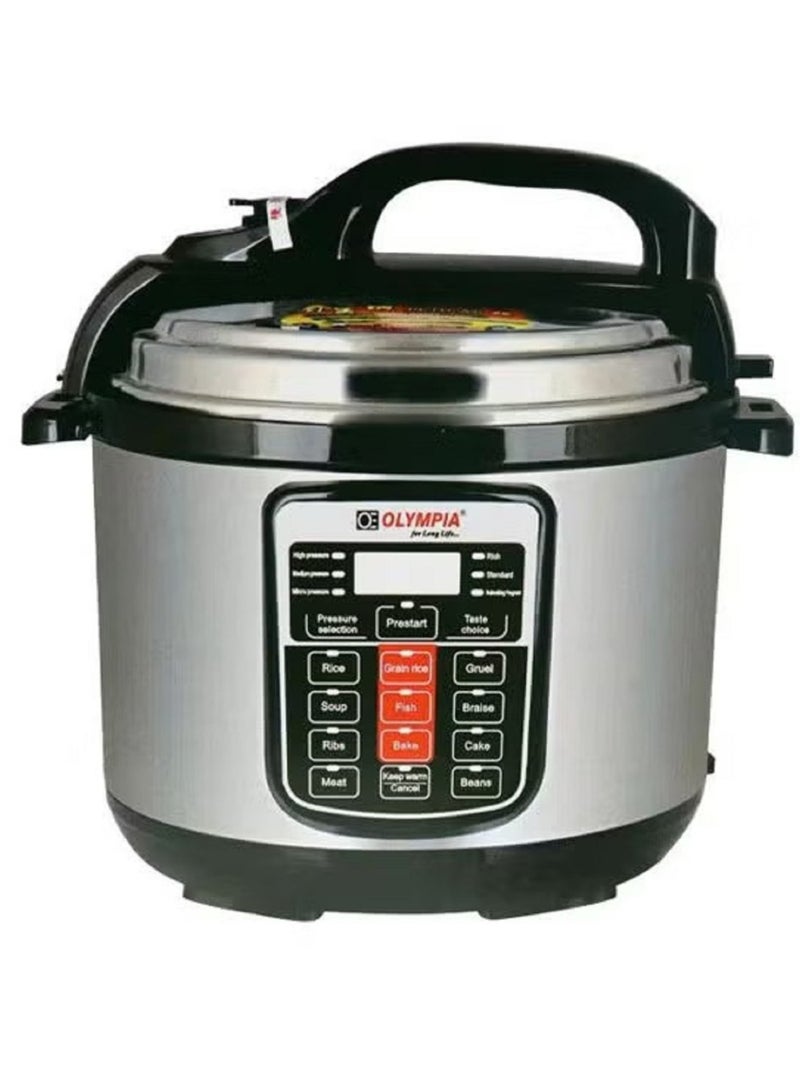 Olympia Electric Digital Pressure Cooker 12 L Capacity 1600W