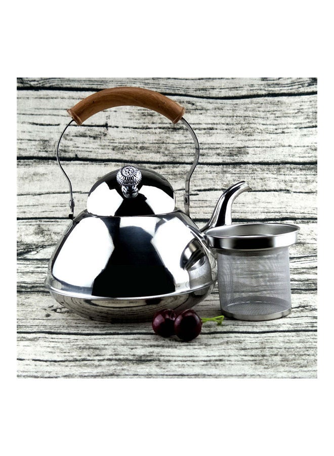 Stainless Steel Tea Drink Kettle Pot Silver