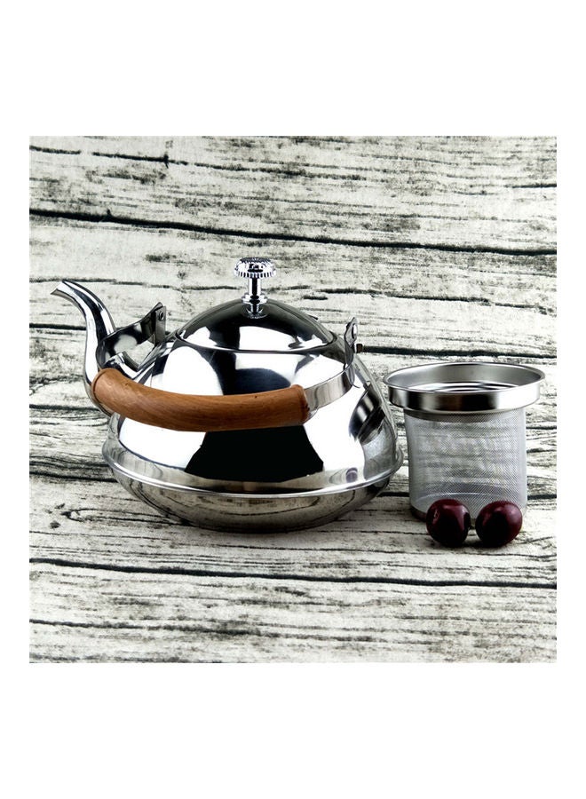 Stainless Steel Tea Drink Kettle Pot Silver