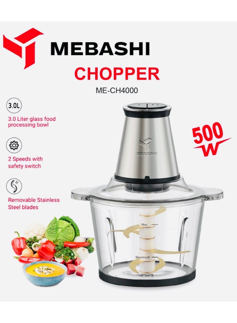 Electric Food Chopper 3 Ltr