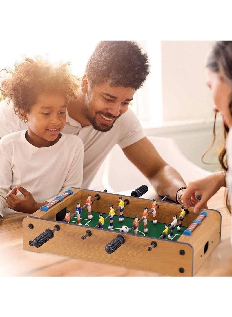 Football Table Game – Standard Size Fun, Multi Person Table Soccer Adults, Families - Recreational Foosball Games Game Rooms, Arcades, Bars, Parties, Family Night