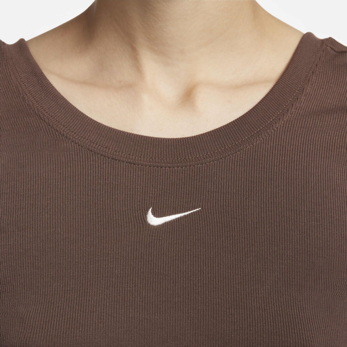 Women's Sportswear Chill Scoop-Back Mini-Rib Top