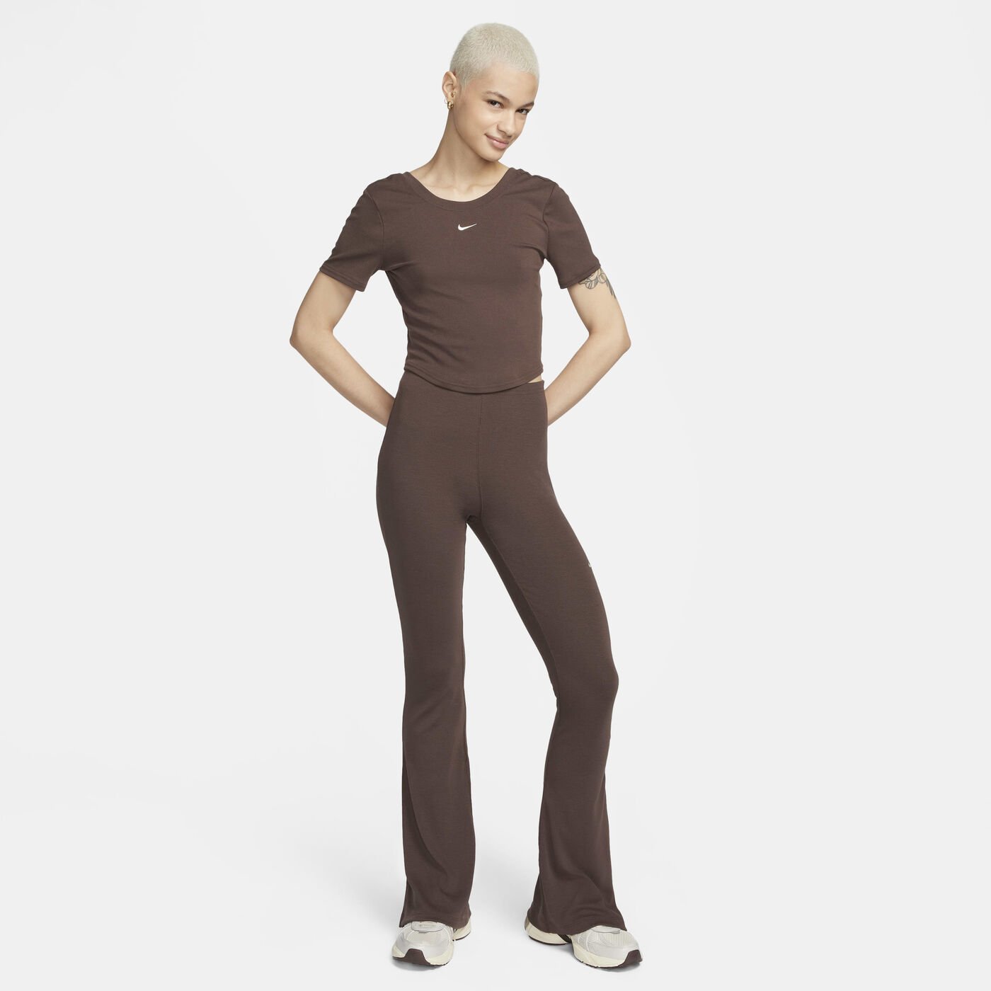 Women's Sportswear Chill Scoop-Back Mini-Rib Top