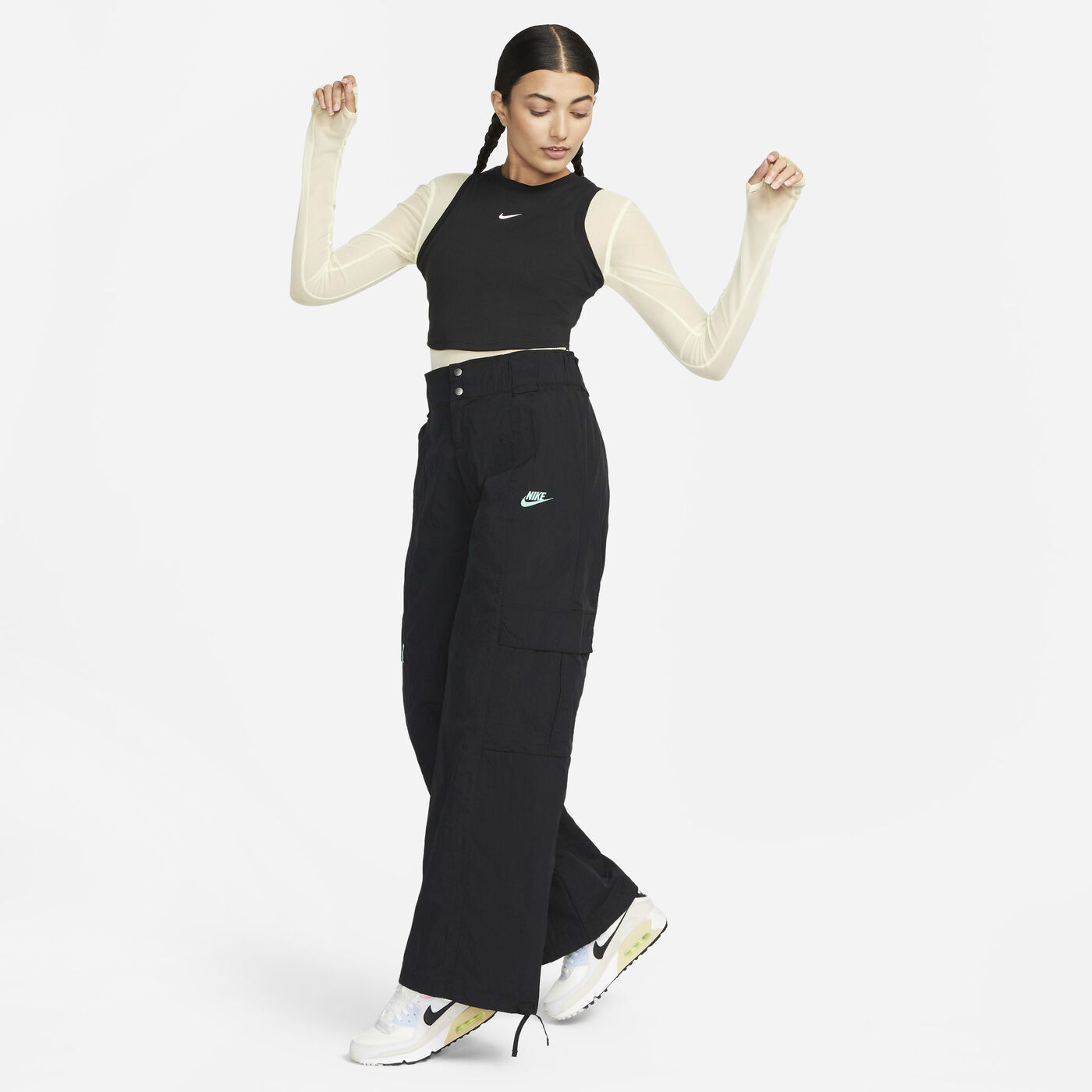Women's Sportswear Chill Tight Cropped Mini-Rib Tank Top