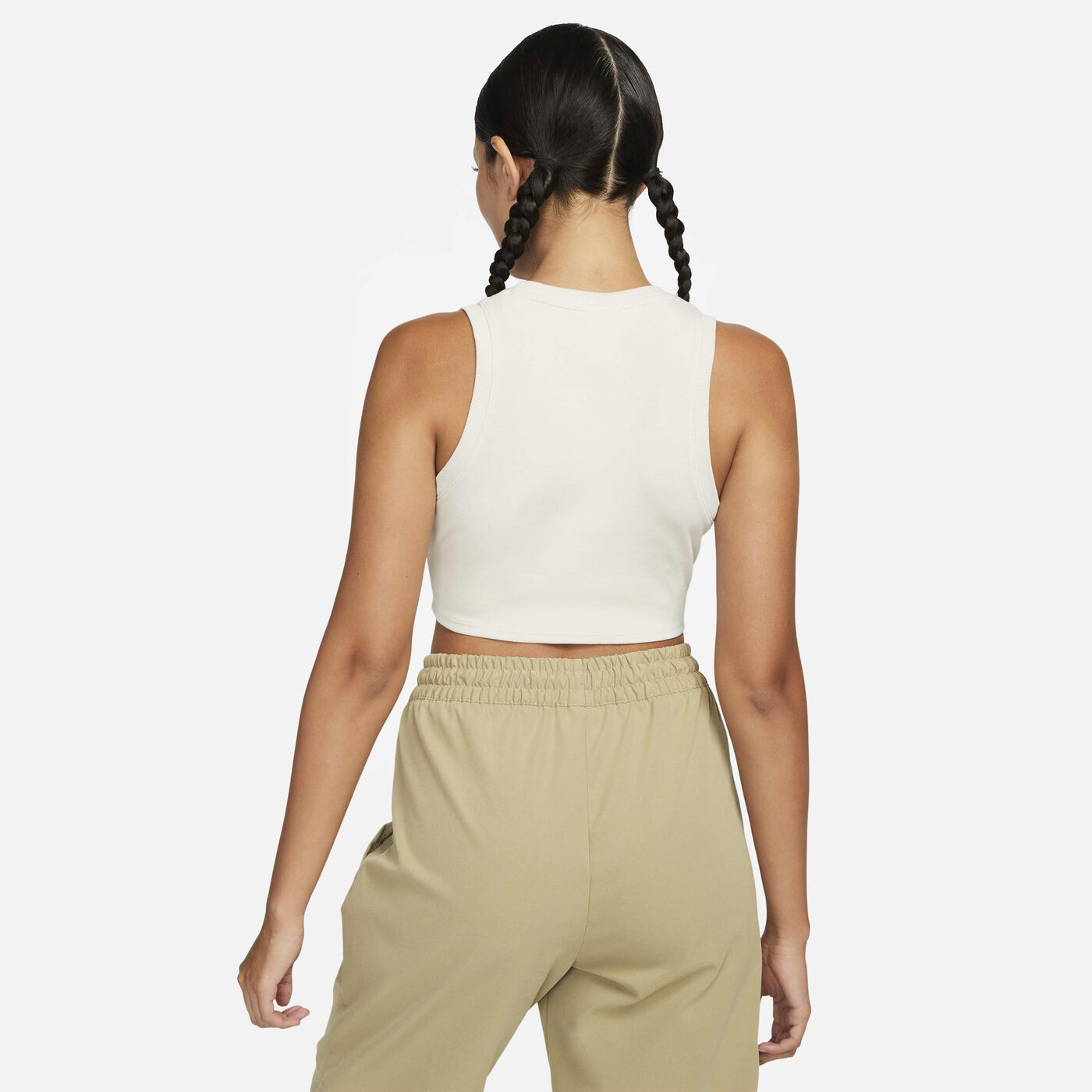 Women's Sportswear Chill Tight Cropped Mini-Rib Tank Top