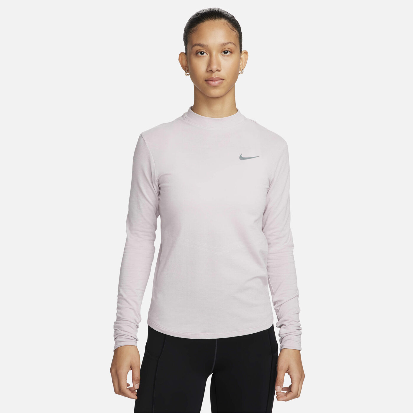 Women's Swift Dri-FIT Mock-Neck Long-Sleeve Running Top