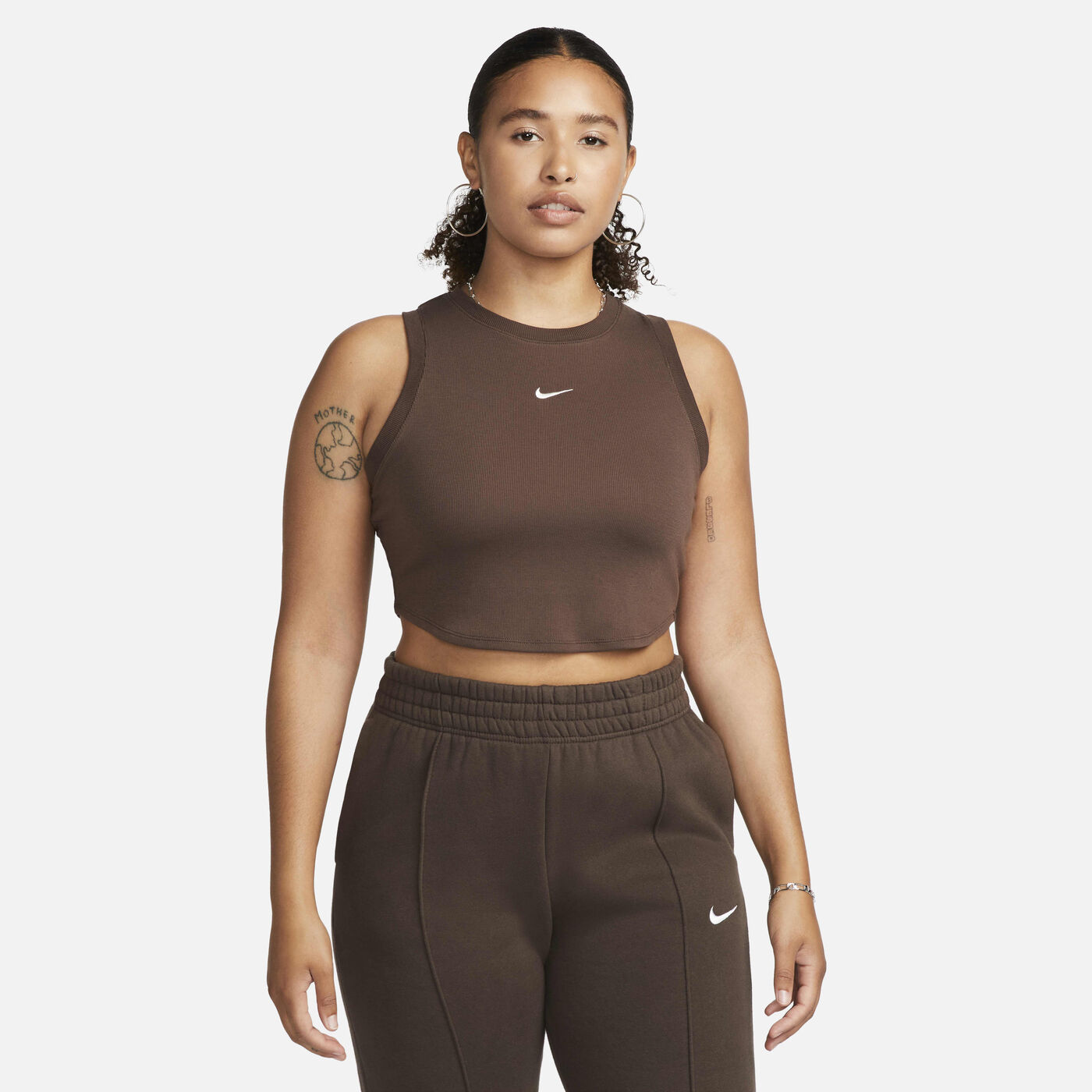 Women's Sportswear Chill Tight Cropped Mini-Rib Tank Top