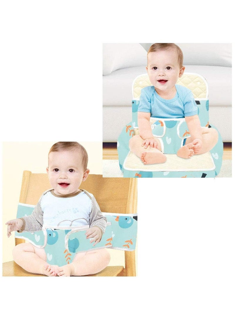 Multifunctional Portable Baby Soft Crib & Foldable Baby Feeding Seat Dining Chair