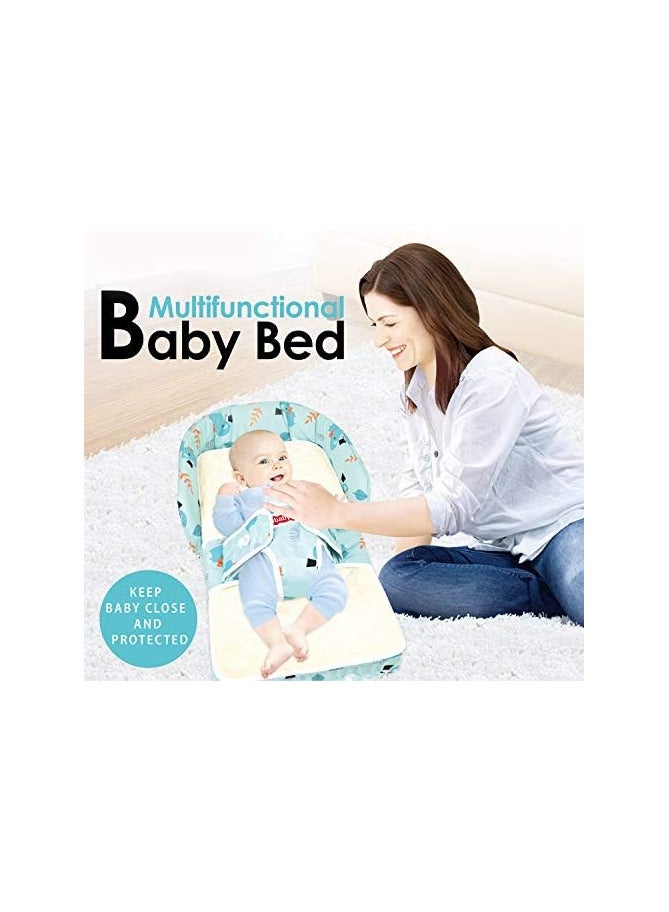 Multifunctional Portable Baby Soft Crib & Foldable Baby Feeding Seat Dining Chair