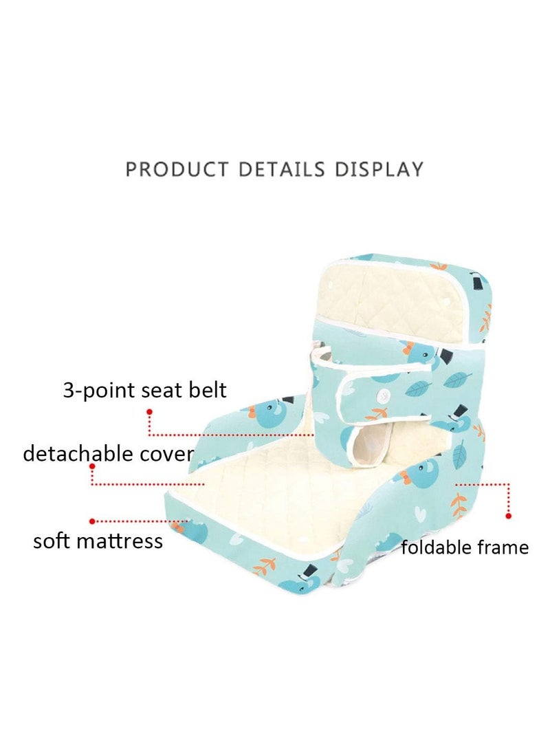 Multifunctional Portable Baby Soft Crib & Foldable Baby Feeding Seat Dining Chair