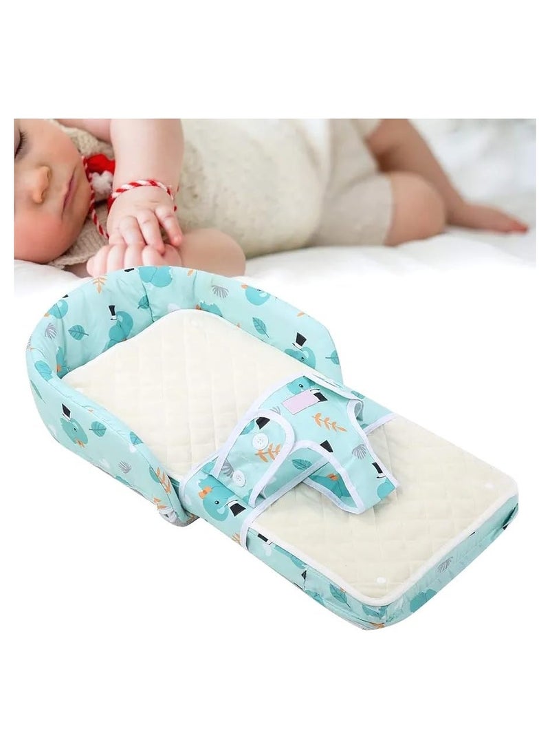 Multi functional Baby Bassinet, bed Portable Co-Sleeping Crib with Breathable keep baby close and protected BLUE