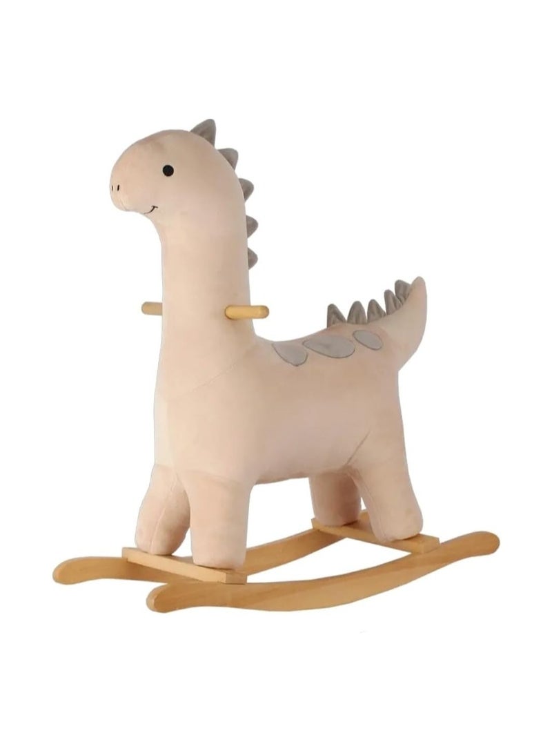 Rocking Horse Dinosaur for Child Green JR407 Beige