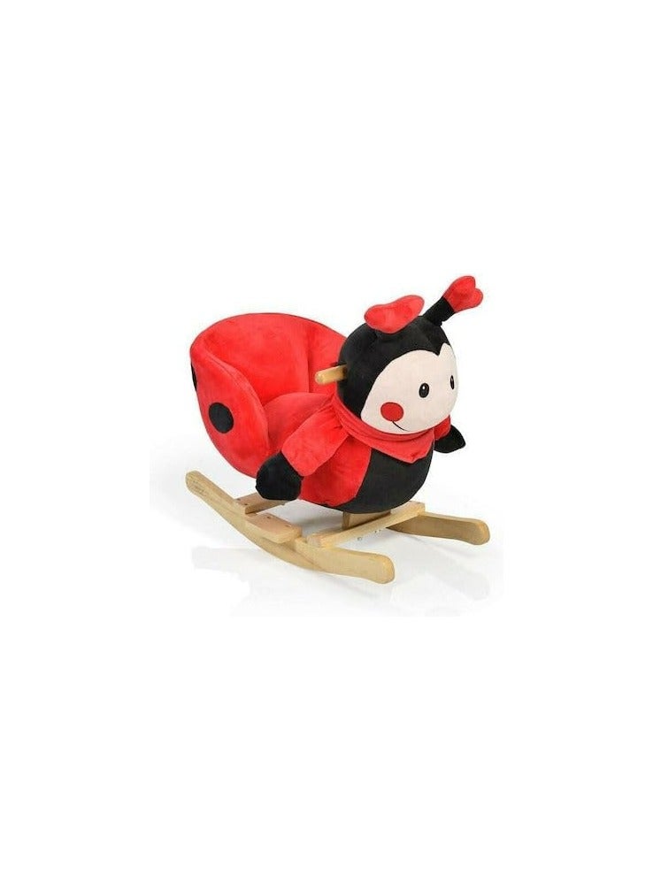 Rocking Horse bug Wooden Rocking Toy Ladybug for 6+ months to 36 month Red