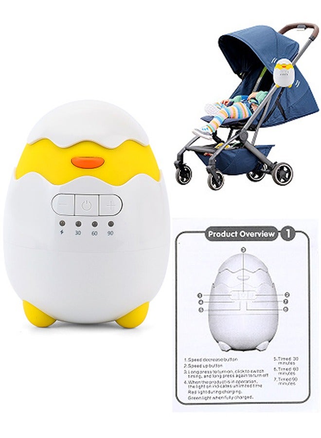 Baby Stroller Rocker Rechargeable, Portable Baby Sleep Aid, Gently Rocks Any Stroller or Buggy, Portable Rocker for Baby, Adjustable Speed, Fits All Pushchairs, Pram, buggy，Stroller to Create a Baby Bouncer.