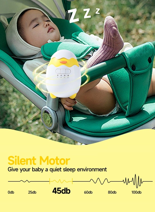 Baby Stroller Rocker Rechargeable, Portable Baby Sleep Aid, Gently Rocks Any Stroller or Buggy, Portable Rocker for Baby, Adjustable Speed, Fits All Pushchairs, Pram, buggy，Stroller to Create a Baby Bouncer.