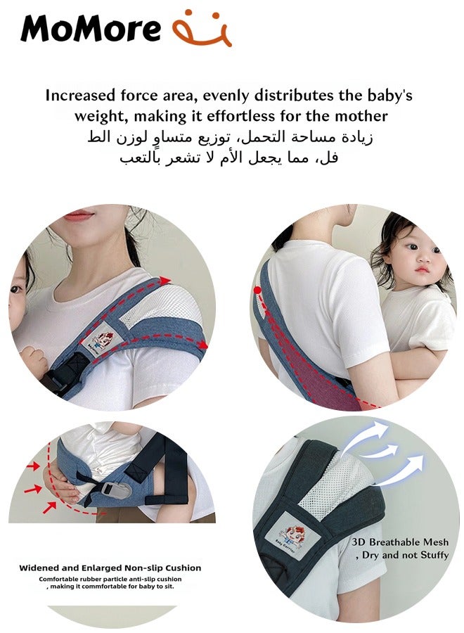 Portable Breathable Adjustable 3D Mesh Fabric Wrap Baby Carrier Sling, 3 To 36 Month