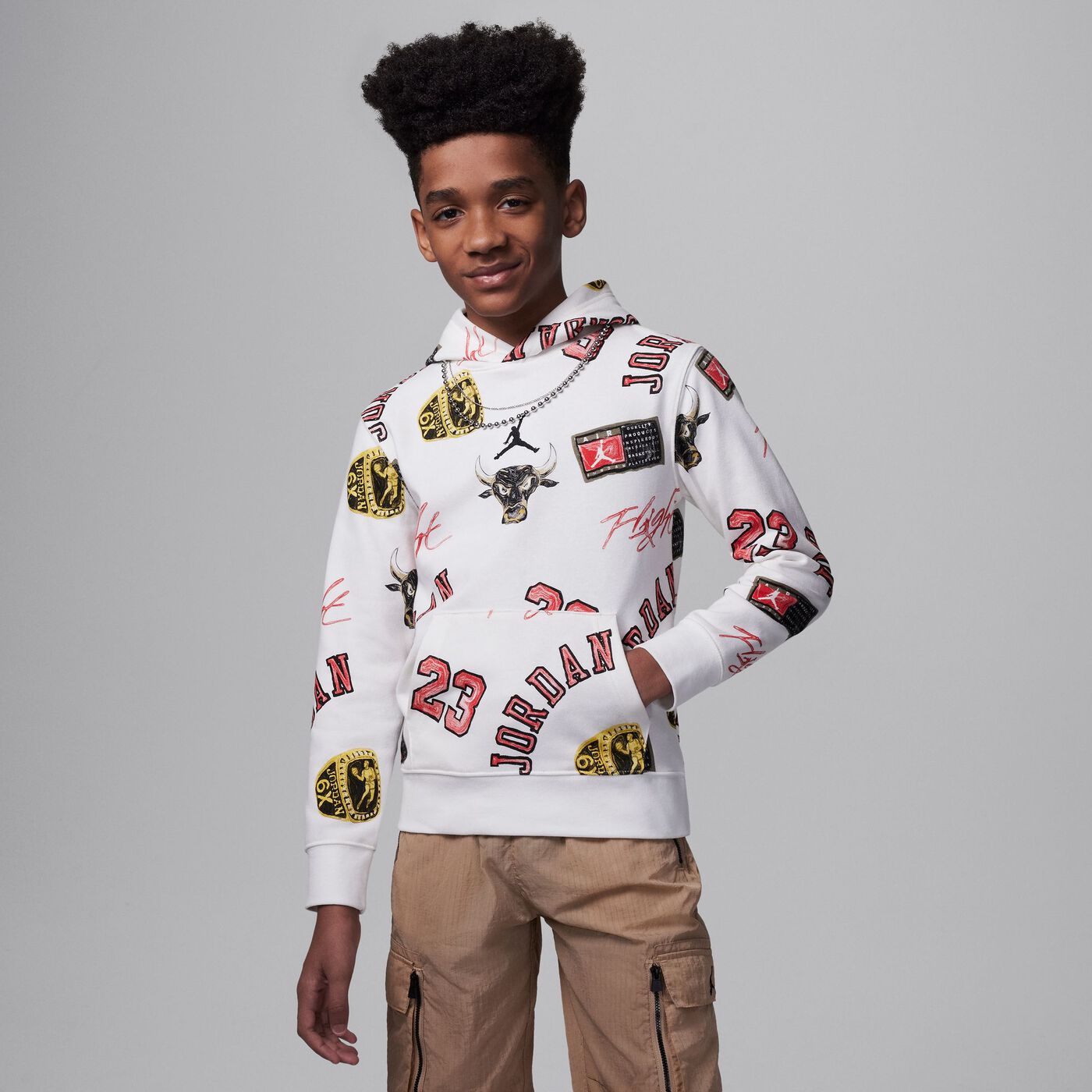 Kids' MJ Essentials Printed Hoodie