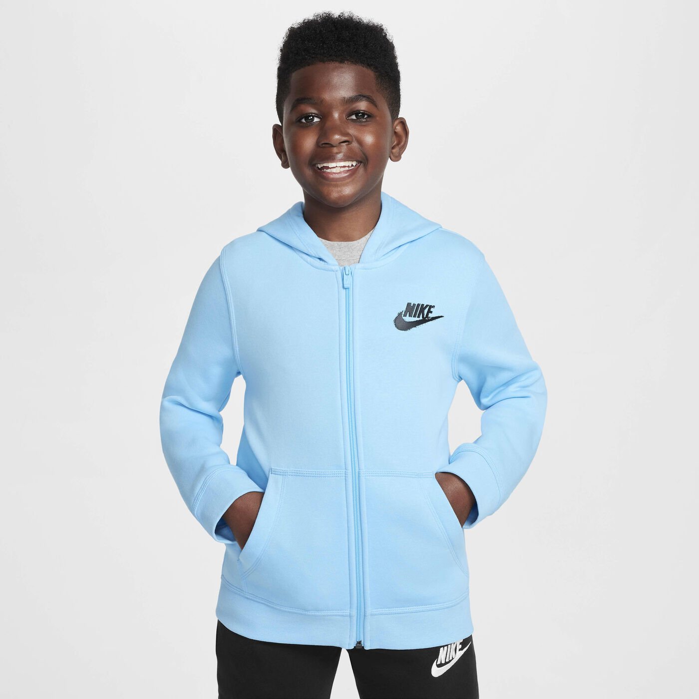 Kids' Sportswear Fleece Full-Zip Graphic Hoodie