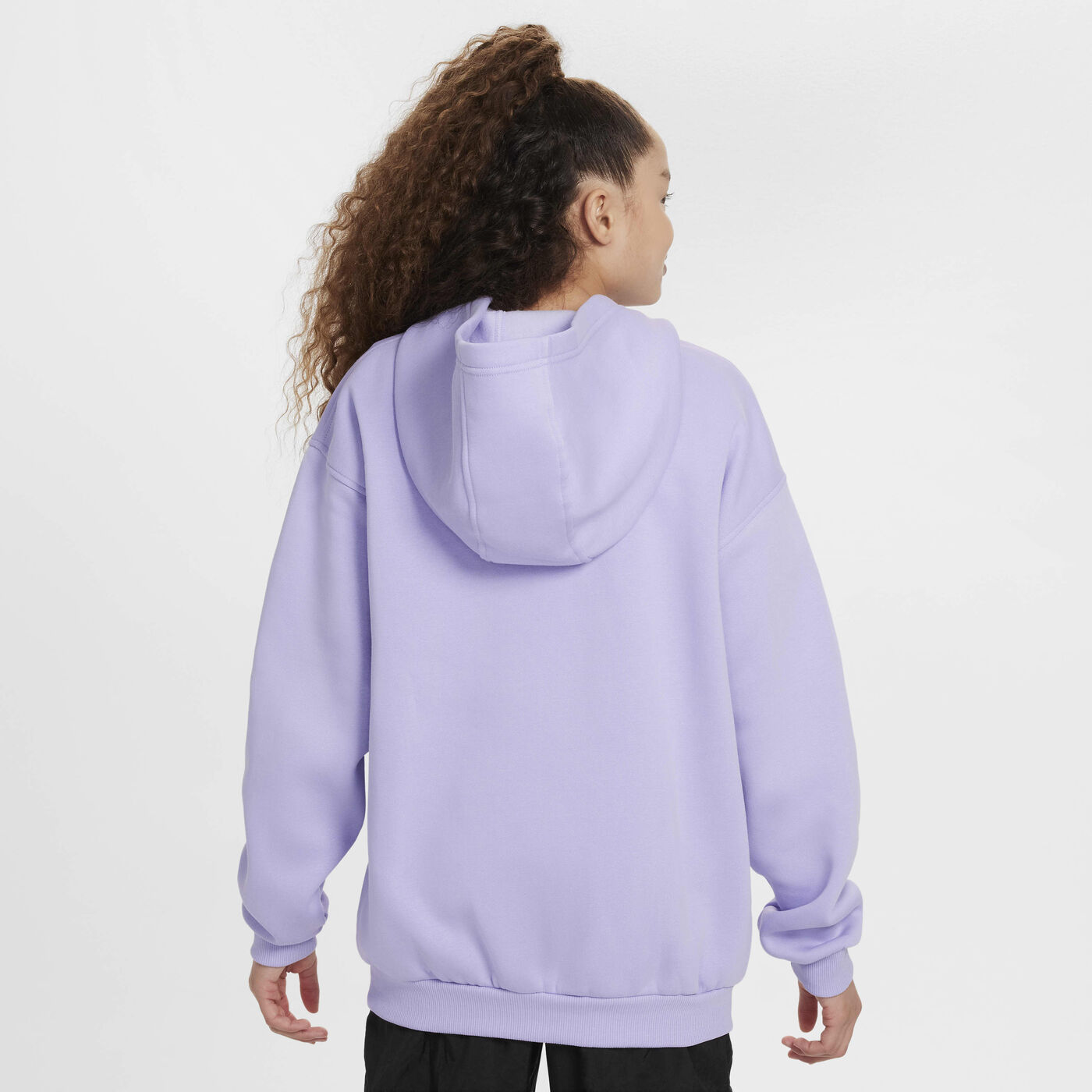 Kids' Sportswear Club Fleece Oversized Full-Zip Hoodie